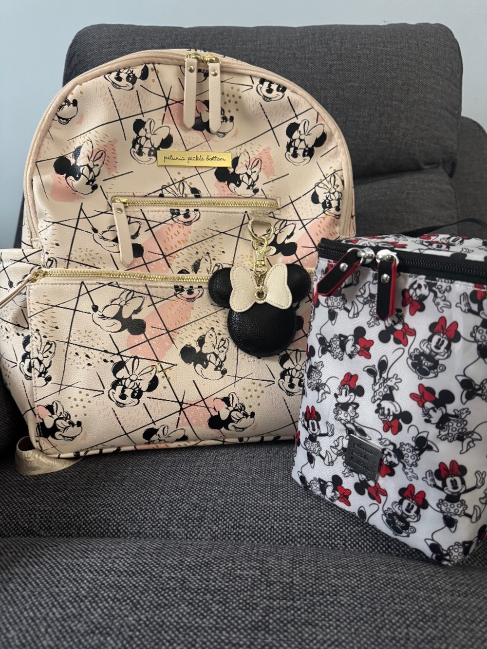 Disney Petunia Pickle Bottom Minnie Mouse Ace Backpack & Cool Pixel